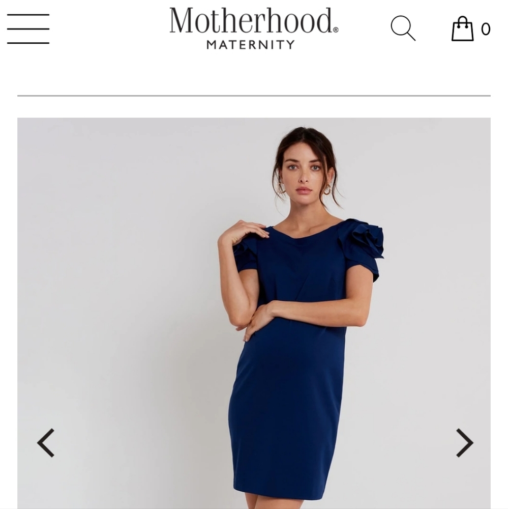 Pietro Brunelli Small Maternity Dress Navy $178
